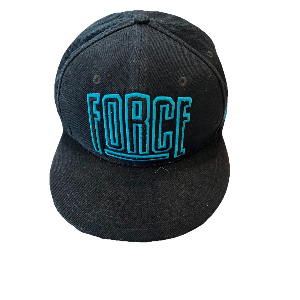 Vintage NIKE Force Charles Barkley CB34 Black Blue Adjustable Snapback Cap Hat